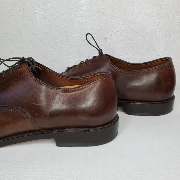 Allen Edmonds Park Avenue Cap Toe Oxfords Size 14 2A Brown Leather Dress Shoes main image 11